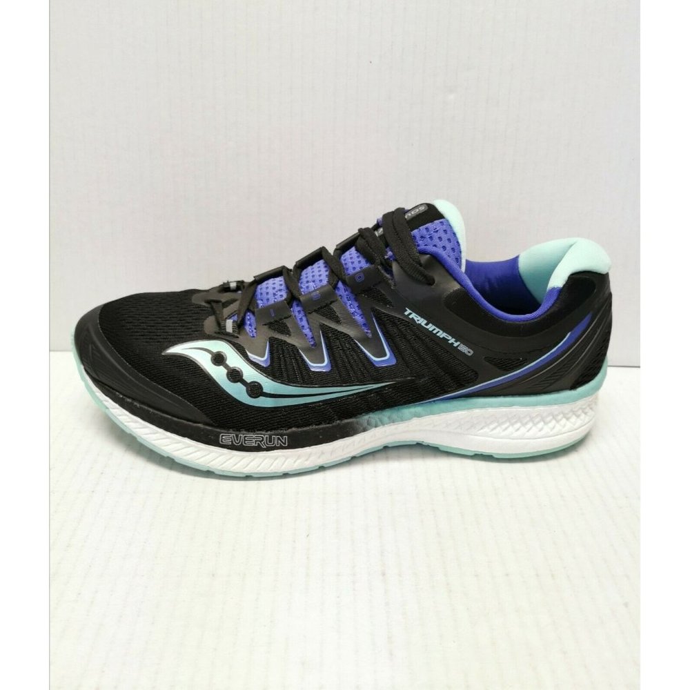 Saucony Women's Triumph Iso 4 Black /Mint Training Running Shoes Size 11 M (B)